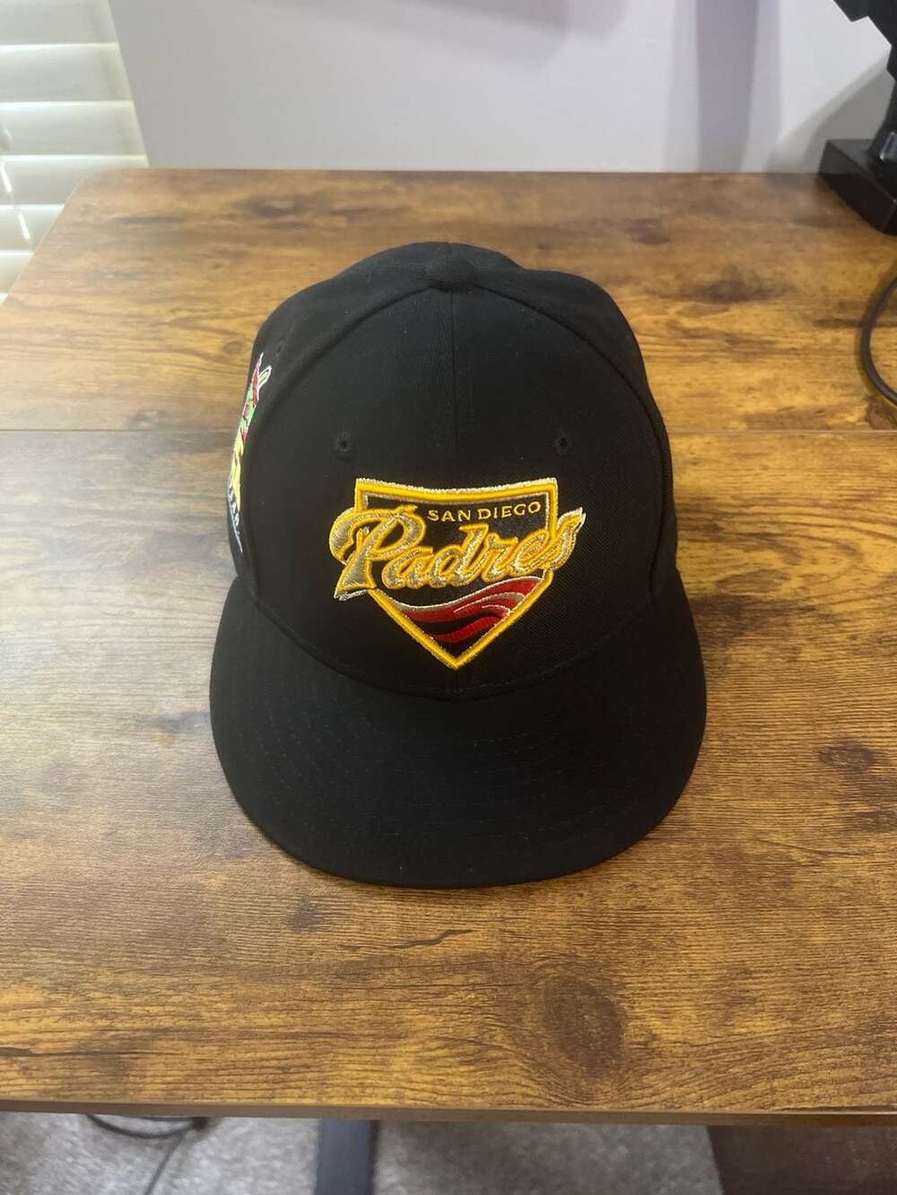 Mitchell & Ness San Diego Padres Topps 50 Years Side Patch Fitted Hat Size 7 1/4